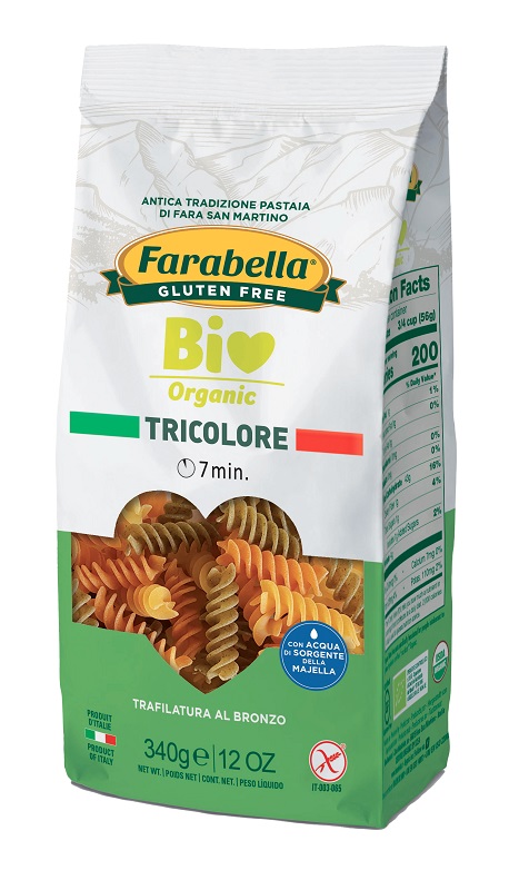 FARABELLA BIO FUSILLI TRICOLORE 340 G - Metafarm
