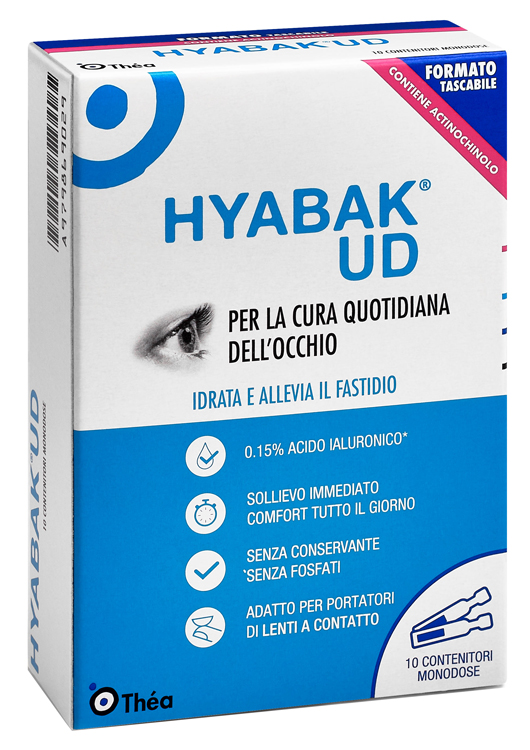 HYABAK UD SOSTITUTO LACRIMALE 10 MONODOSI 4 G - Metafarm