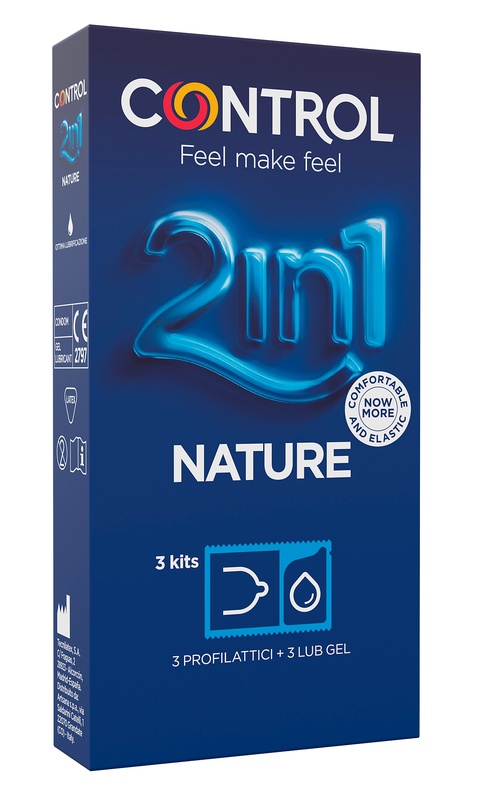 CONTROL 2IN1 NATURE 2,0 + NATURE LUBE 3+ 3 PEZZI - Metafarm