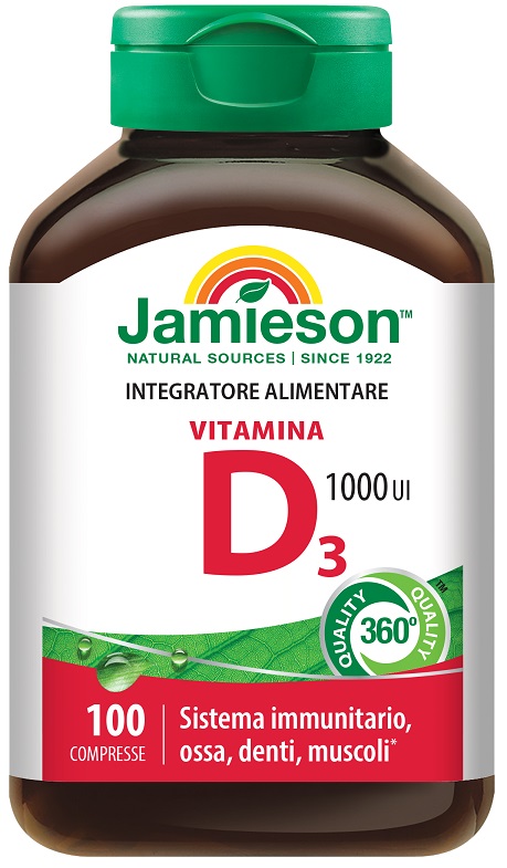 JAMIESON VITAMINA D3 1000 100 COMPRESSE - Metafarm