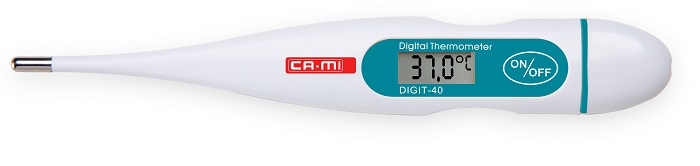 TERMOMETRO DIGITALE DIGIT 40 A 40 SECONDI CON PUNTA RIGIDA - Metafarm