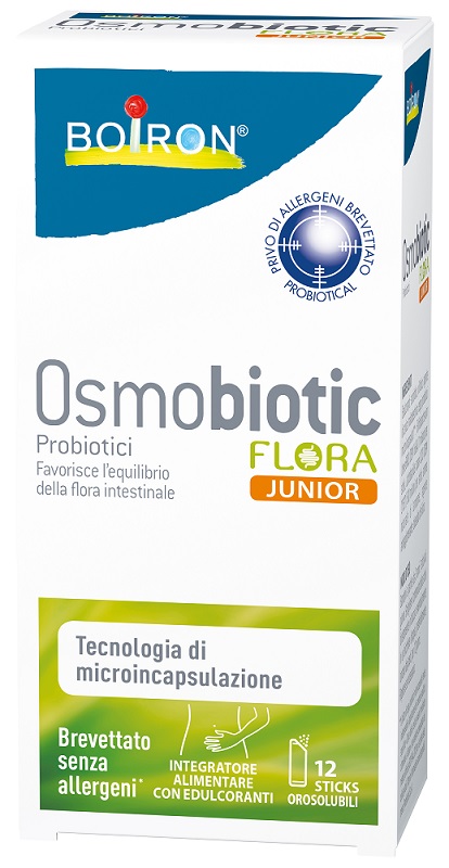 OSMOBIOTIC FLORA JUNIOR 12 STICKS OROSOLUBILI - Metafarm