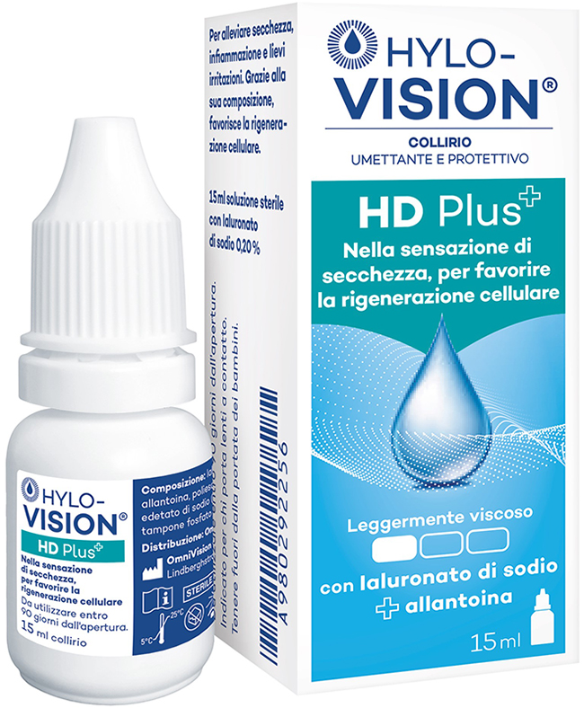 HYLOVISION HD PLUS COLLIRIO UMETTANTE E PROTETTIVO 15 ML - Metafarm