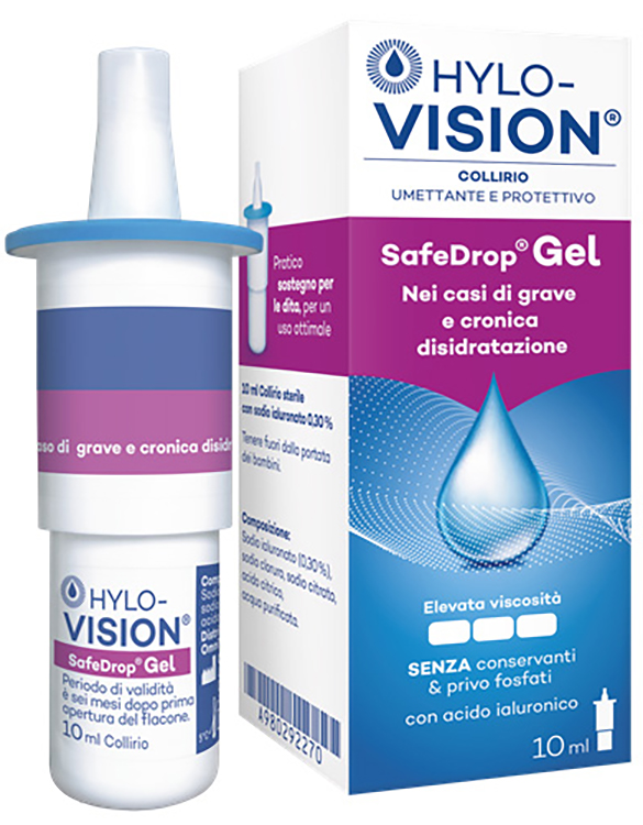 HYLOVISION SAFE DROP GEL 0,3% COLLIRIO UMETTANTE E PROTETTIVO 10 ML - Metafarm