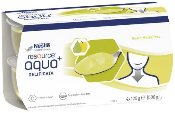 RESOURCE AQUA ACQUA GELIFICATA+APPLEPEAR CUP 6 4X125 G - Metafarm