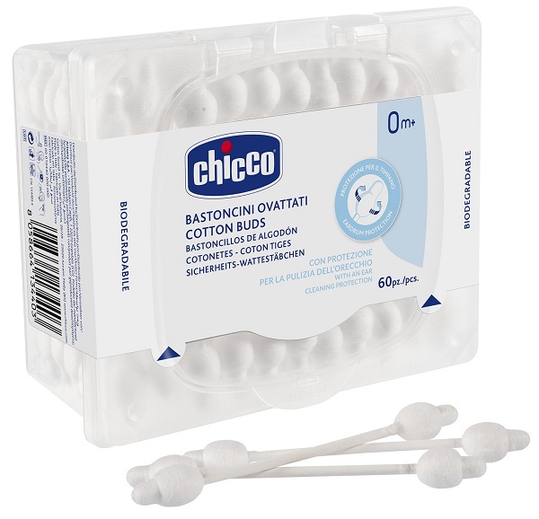 CHICCO BASTONCINI COTONATI 60 PEZZI - Metafarm
