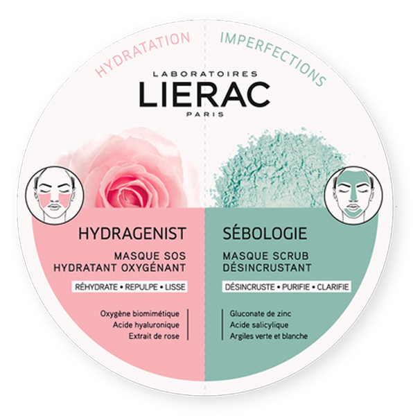 LIERAC MONO MASK HYDRA + SEBOLOGIE 2 X 6 ML - Metafarm