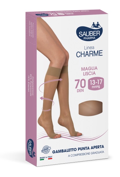 SAUBER GAMBALETTO OPEN TOE 70 DENARI MAGLIA LISCIA NEUTRO BEIGE TAGLIA 4 - Metafarm