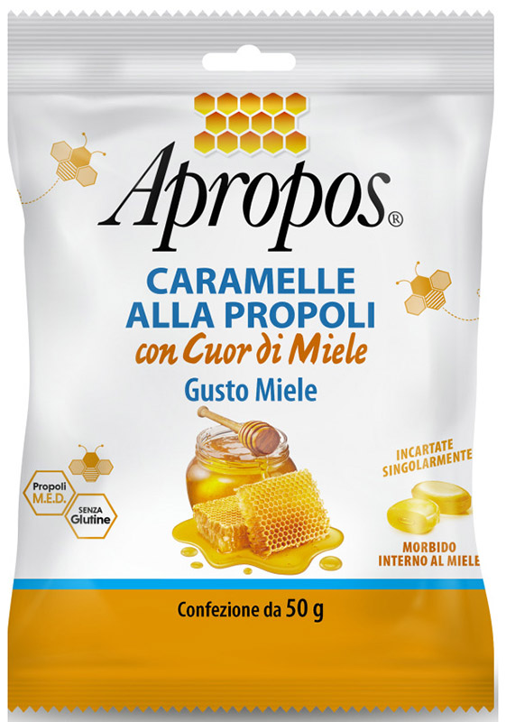 APROPOS CARAMELLE DURE MIELE CUOR DI MIELE 50 G - Metafarm