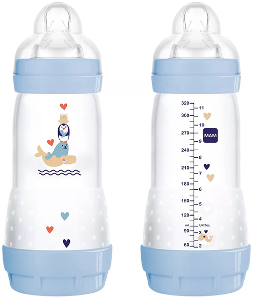 MAM BIBERON EASY START 320 ML 4+ TETTARELLA 3 MASCHIO - Metafarm