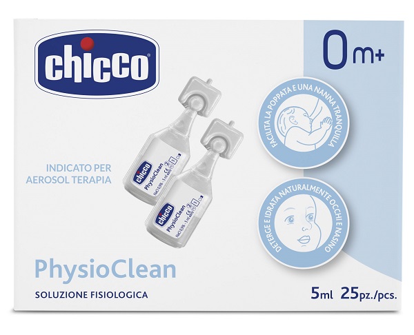 CHICCO SOLUZIONE PHYSIOCLEAN 5 ML 25 PEZZI - Metafarm