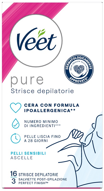 VEET STRISCE ASCELLE IPOALLERGENICHE 16 PEZZI - Metafarm