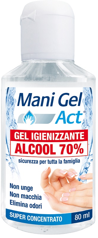 MANI GEL ACT GEL IGIENIZZANTE ALCOOL 70% 80 ML - Metafarm