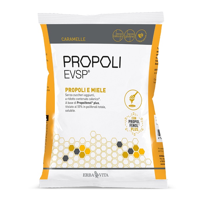 PROPOLI EVSP CARAMELLE PROPOLI MIELE 65 G - Metafarm