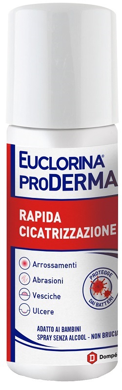 EUCLORINA PRODERMA RAPIDA CICATRIZZAZIONE SPRAY 125 ML - Metafarm