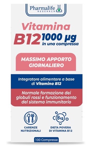 VITAMINA B12 100 COMPRESSE VITACURVEG - Metafarm