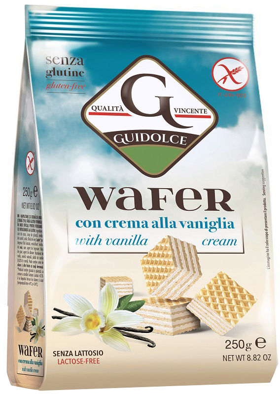 WAFER CON CREMA ALLA VANIGLIA 250 G - Metafarm