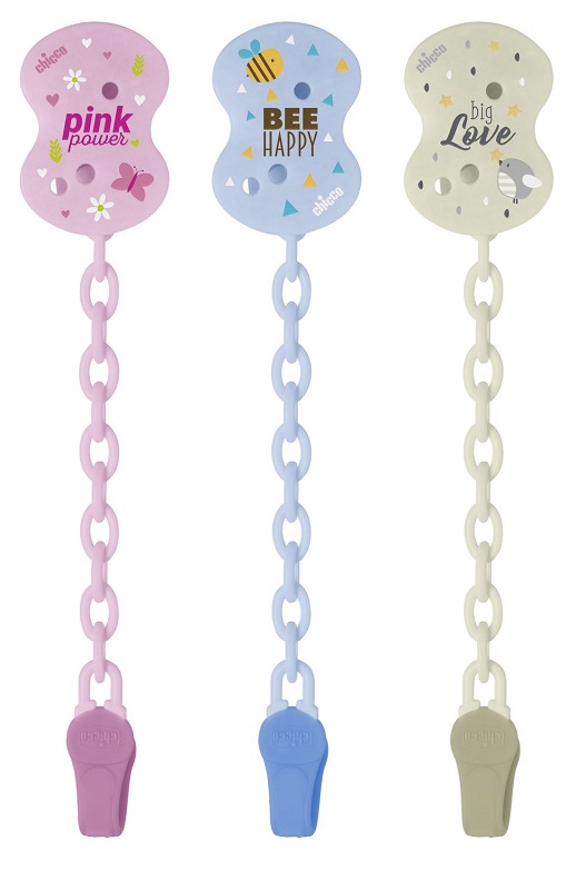 CHICCO CLIP CON CATENELLA MIXED COLORS NEW 2020 - Metafarm