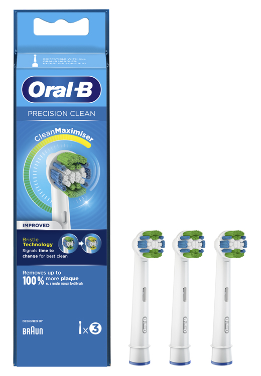ORALB PRECISION CLEAN EB20 TESTINA PER SPAZZOLINO ELETTRICO 3 PEZZI - Metafarm