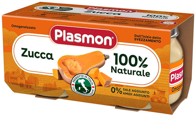 PLASMON OMOGENEIZZATO ZUCCA 2 X 80 G - Metafarm