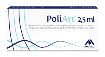 SIRINGA INTRA-ARTICOLARE PRERIEMPITA POLIART 2,5ML POLINUCLEOTIDI 10MG/ML E ACIDO IALURONICO 10MG/ML 2,5 ML - Metafarm