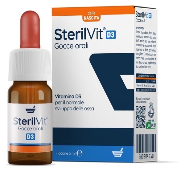 STERILVIT D3 GOCCE 5 ML - Metafarm