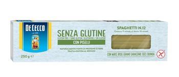 DE CECCO SPAGHETTI N12 CON PISELLI 250 G - Metafarm