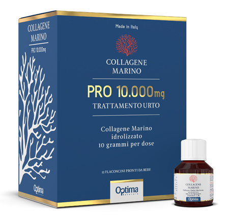 COLLAGENE MARINO PRO 10000MG TRATTAMENTO URTO 12 FLACONI - Metafarm