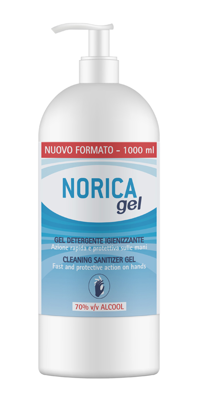 NORICA GEL DETERGENTE IGIENIZZANTE 70% ALCOOL 1000 ML - Metafarm