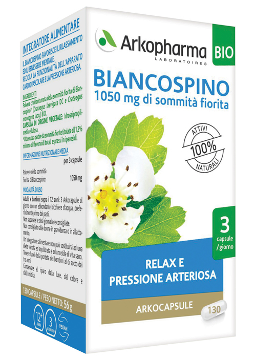 ARKO CAPSULE BIANCOSPINO BIO 130 CAPSULE - Metafarm