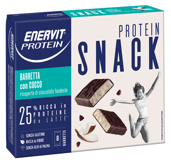 ENERVIT PROTEIN SNACK COCCO 8 BARRETTE 27 G - Metafarm