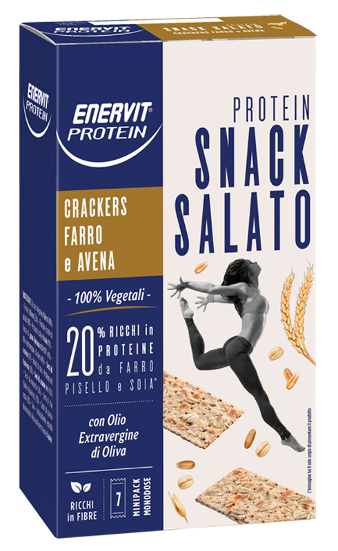 ENERVIT PROTEIN CRACKERS FARRO AVENA 7 MINIPACK - Metafarm