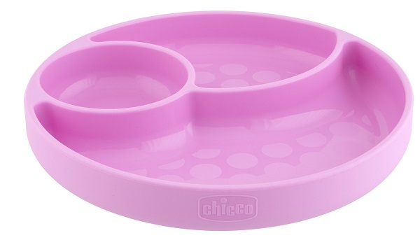 CHICCO PIATTO SILICONE VENTOSA ROSA - Metafarm