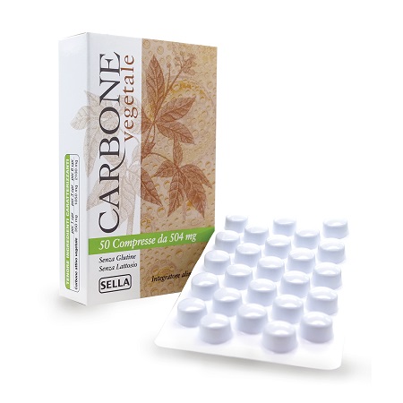 CARBONE VEGETALE 50 COMPRESSE - Metafarm