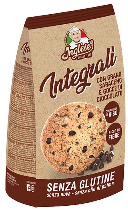 INGLESE BISCOTTI AL GRANO SARACENO CON GOCCE DI CIOCCOLATO 300 G - Metafarm