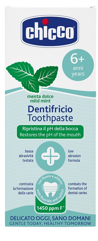 CHICCO DENTIFRICIO MENTA DOLCE 6 ANNI+ CON FLUORO - Metafarm