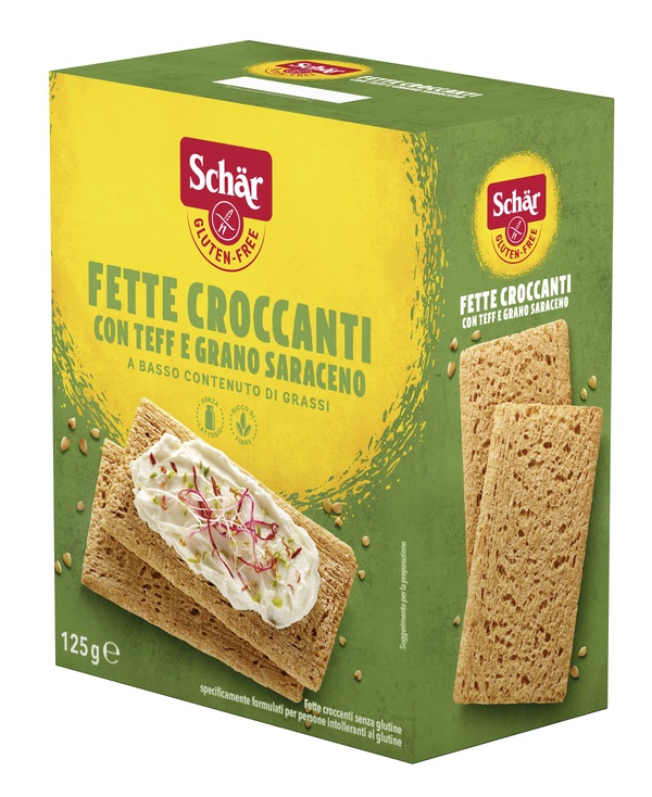 SCHAR FETTE CROCCANTI CON TEFF E GRANO SARACENO SENZA LATTOSIO 125 G - Metafarm