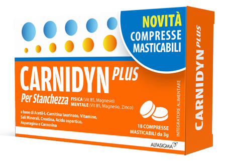 CARNIDYN PLUS 18 COMPRESSE MASTICABILI - Metafarm