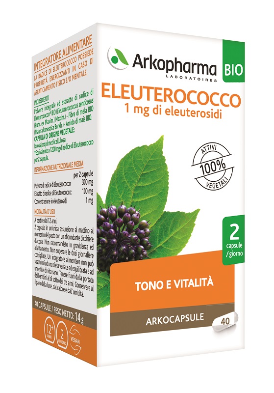 ARKOCAPS ELEUTEROCOCCO BIO 40 CAPSULE - Metafarm