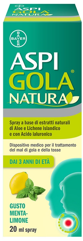 ASPI GOLA NATURA SPRAY MENTA LIMONE 20 ML - Metafarm