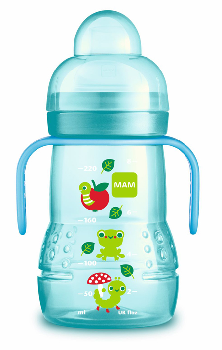 MAM TRAINER 220 ML 4+ BECCUCCIO SOFT SILICONE FEMMINA - Metafarm