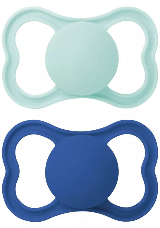 MAM AIR SUCCHIETTO 16+ MESI SILICONE MASCHIO 2 PEZZI - Metafarm