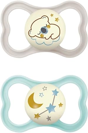 MAM AIR NIGHT SUCCHIETTO 16+ MESI SILICONE NEUTRO 2 PEZZI - Metafarm
