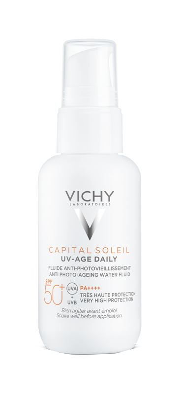 CAPITAL SOLEIL UV-AGE FLUIDO ANTI-FOTOINVECCHIAMENTO SPF50+ 40 ML - Metafarm