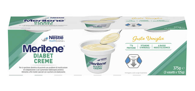 MERITENE DIABET CREME VANIGLIA 3 X 125 G - Metafarm