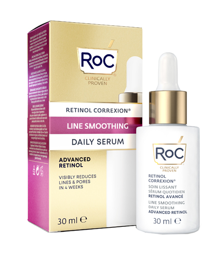 ROC RETINOL CORREXION LINE SMOOTHING SIERO VISO GIORNO 30 ML - Metafarm