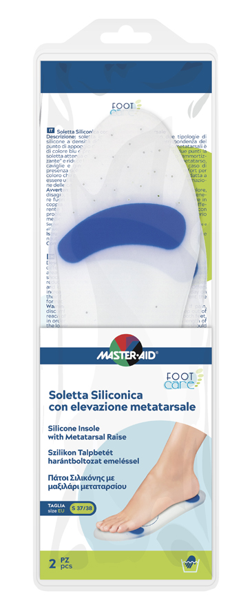 SOLETTA SILICONICA MASTER-AID FOOTCARE SMALL 37-38 METATARSO I4 - Metafarm