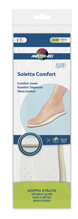 MASTER-AID FOOTCARE SOLETTA COMFORT RITAGLIABILE 2 PEZZI I1 - Metafarm