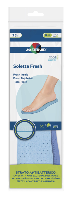 MASTER-AID FOOTCARE SOLETTA FRESH RITAGLIABILE 2 PEZZI I2 - Metafarm