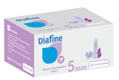 AGO PUNGIDITO PER INSULINA DIAFINE 31GX5MM 100 PEZZI - Metafarm
